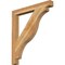 Ekena Millwork Funston Block Rough Sawn Bracket, Western Red Cedar, 4"W x 38"D x 42"H BKT04X38X42FST05RWR - alternate 1